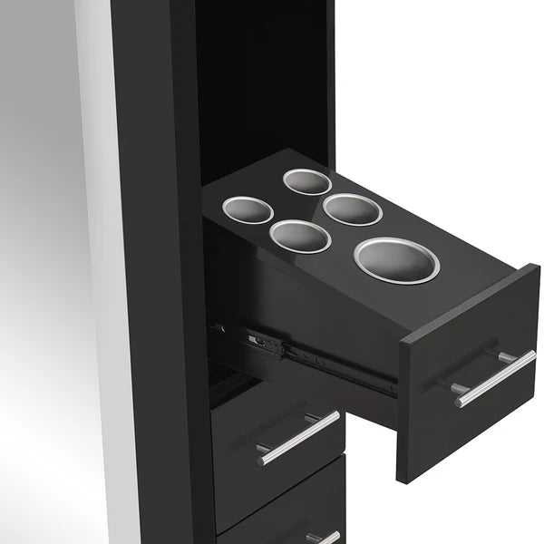 Adonis Single LED Lighted Salon Styling Station