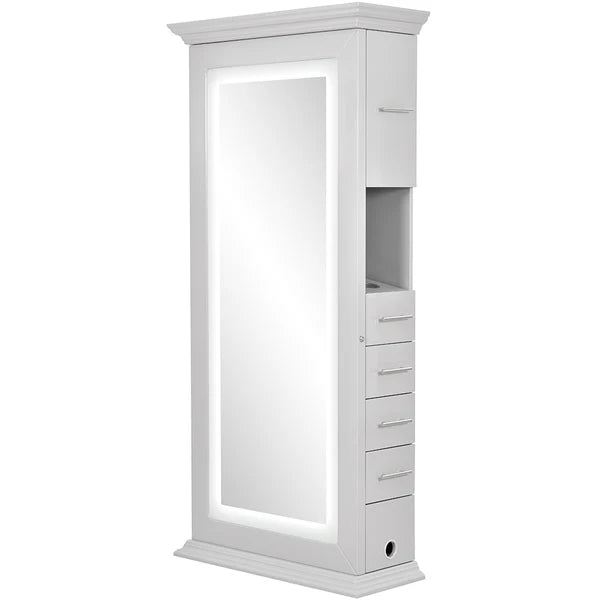 Adonis Single LED Lighted Salon Styling Station