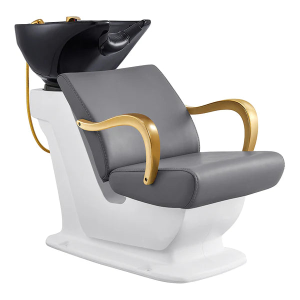 Beckman Gold Shampoo Chair with Adjustable Seat