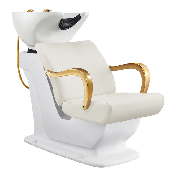 Beckman Gold Shampoo Chair with Adjustable Seat