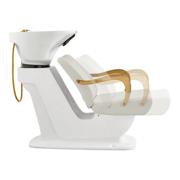 Beckman Gold Shampoo Chair with Adjustable Seat