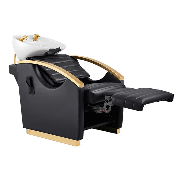 Bella V Gold Reclining Salon Shampoo Massage Chairs