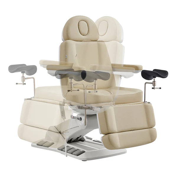 Geneva 4-Motors Exam Table with Stirrups - OB GYN Gynecology