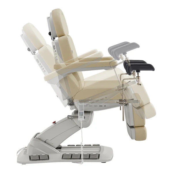 Geneva 4-Motors Exam Table with Stirrups - OB GYN Gynecology