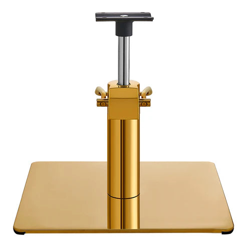 Salon Chair Hydraulic Pump and Square Base Set - Gold