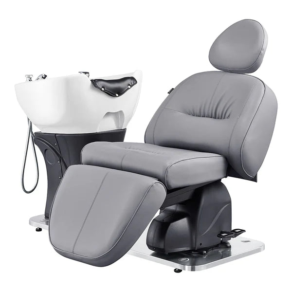 Maximus Spa Salon Reclining Shampoo Bed with Rotating Seat