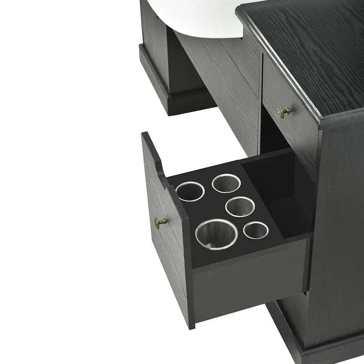 Mohegan LED Barber Front Wash Station