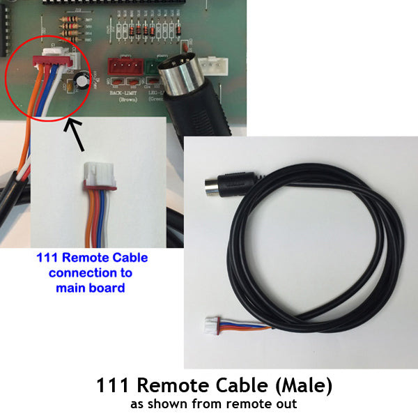 PofA - Remote Cable for Massage Chair 111 - Male