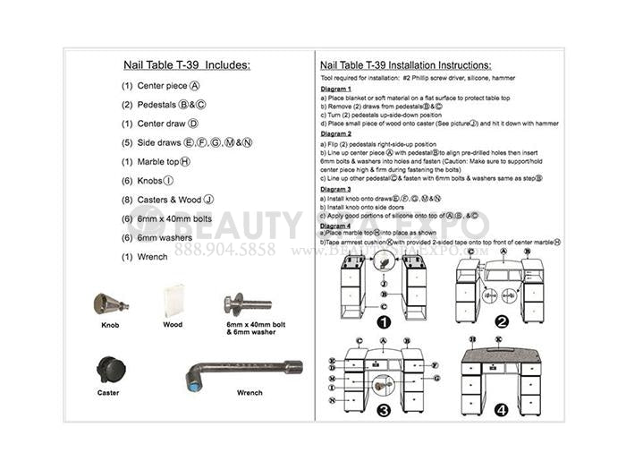 T-39 Double Nail Table